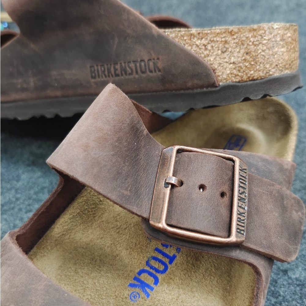 NWOB Birkenstock Arizona Unisex Soft Footbed, Habana women’s Sz 6 / Men’s 4 - Picture 4 of 6